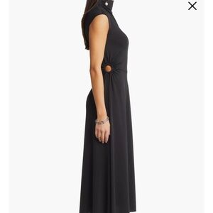 Open Edit Ring Detail A-Line Midi Dress